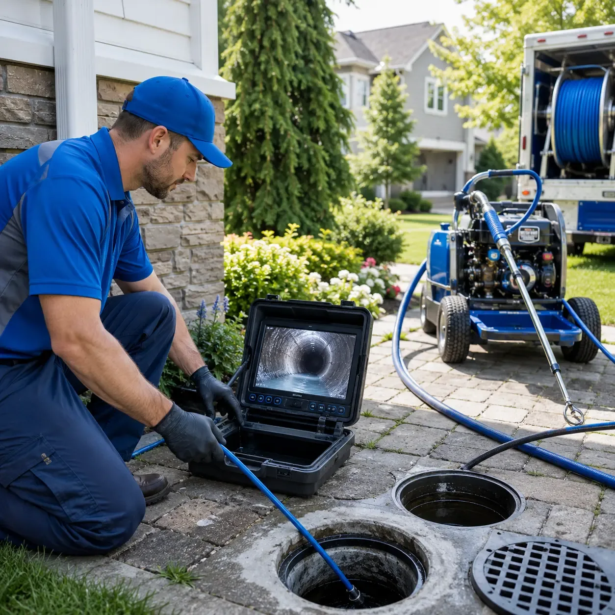 Outdoor drain cleaning professionals serving Otter Lake, MI